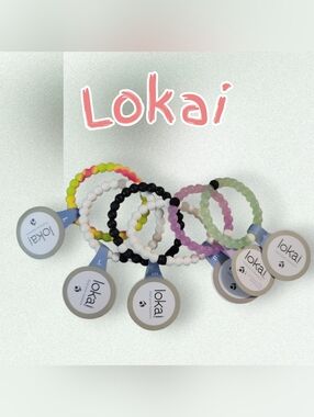 Lokai Colorful Silicone Beaded Bracelet Set Of 6
